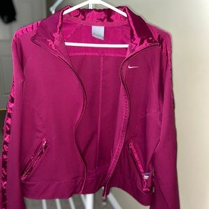 Vintage nike magenta track jacket